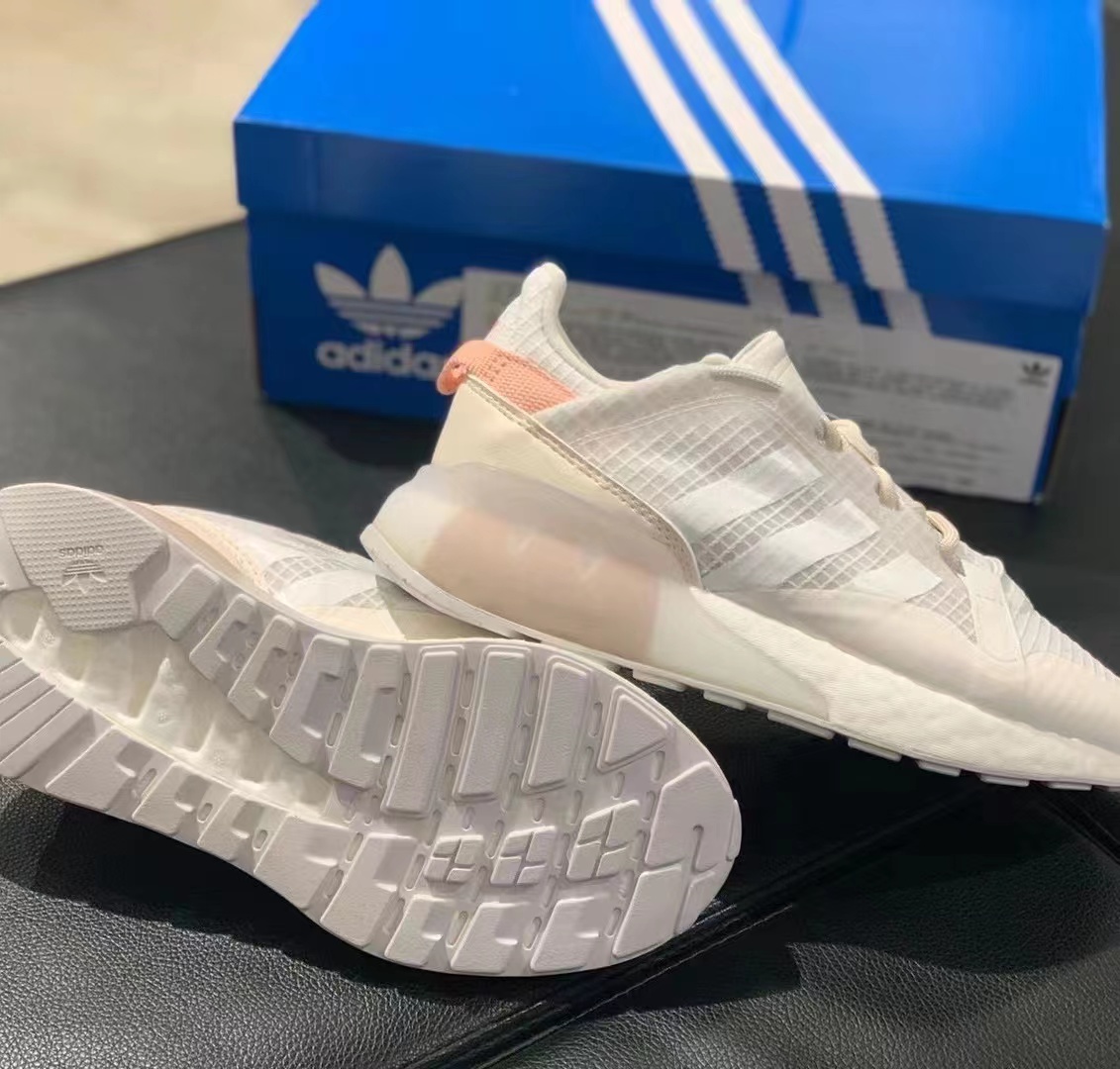 adidas三叶草女鞋夏季ZX 2K BOOST PURE透气减震休闲跑步鞋G55514 - 图1