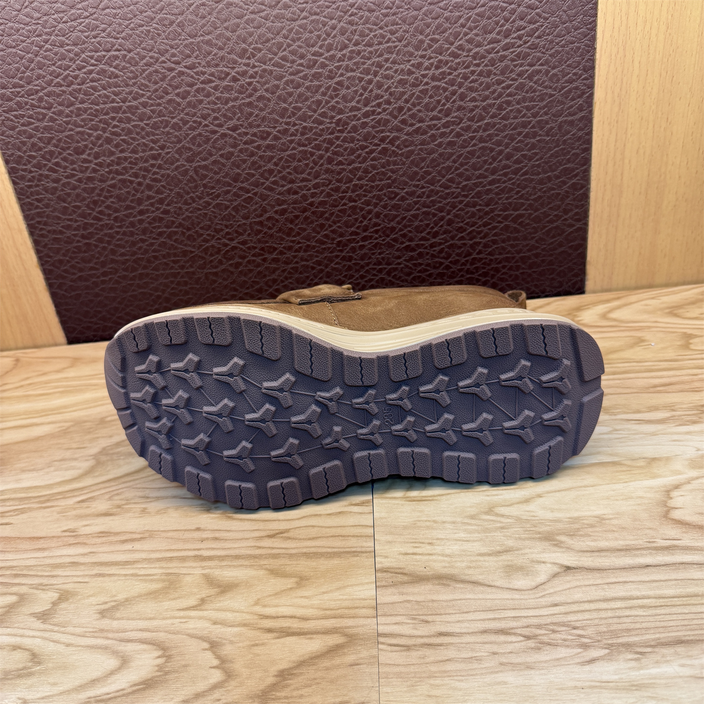 外贸头层牛皮松糕底复古休闲一脚蹬懒人鞋真皮透气舒适乐福鞋女鞋 - 图0