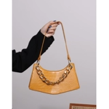 Оригинальная летняя сумка на одно плечо, портативная небольшая сумка, цепь, крокодиловый принт, на цепочке