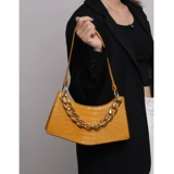 Оригинальная летняя сумка на одно плечо, портативная небольшая сумка, цепь, крокодиловый принт, на цепочке