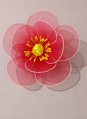 网纱梅花樱花美陈装饰橱窗背景花