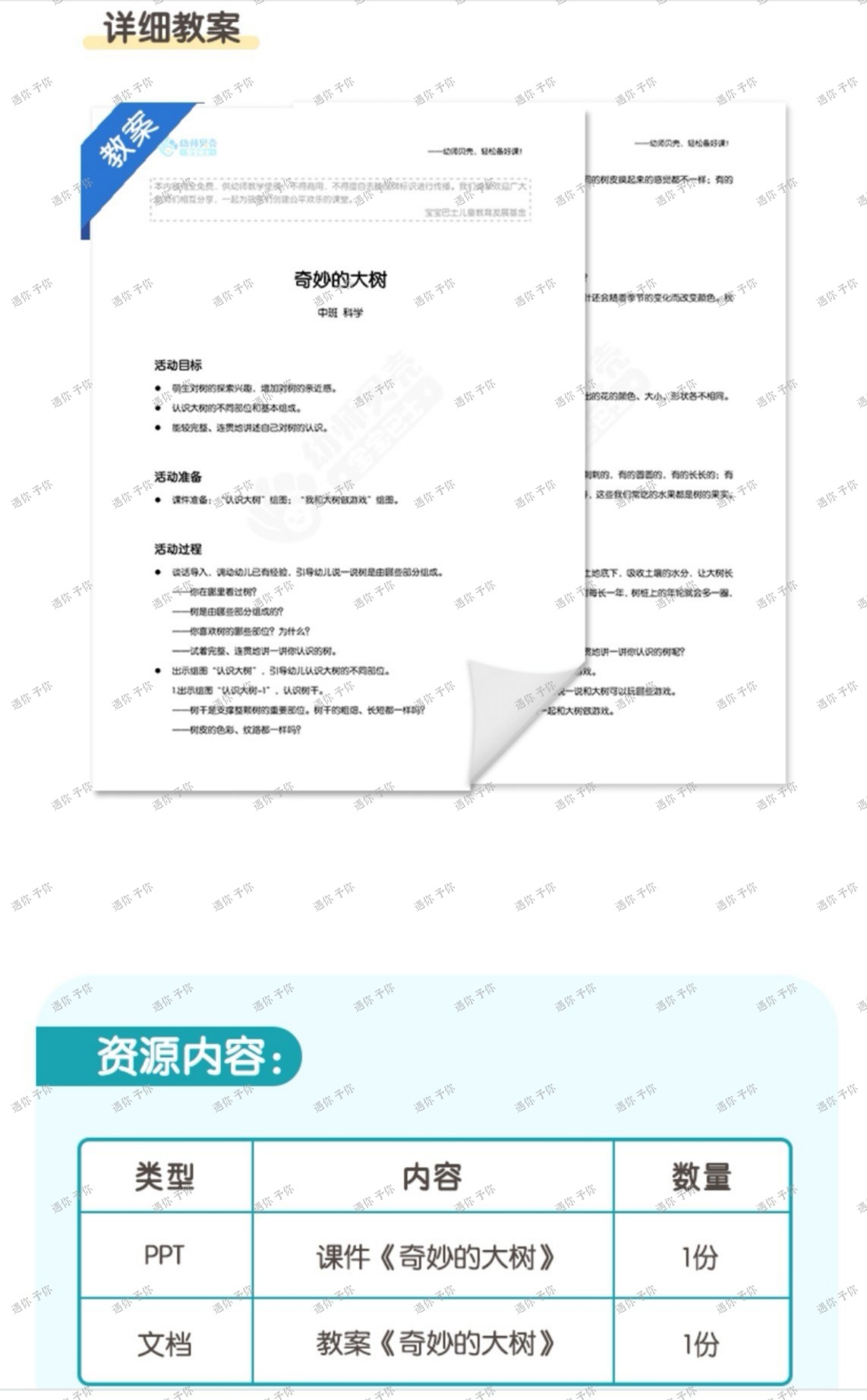 幼儿园科学教育3.12植树节奇妙的大树教案教学ppt课件中班 - 图2