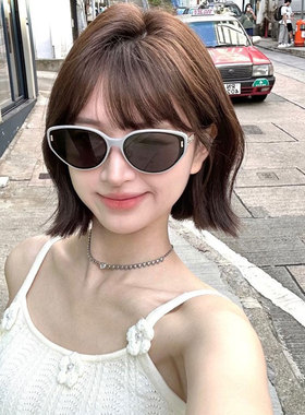 三角猫眼墨镜女款高级感复古小框