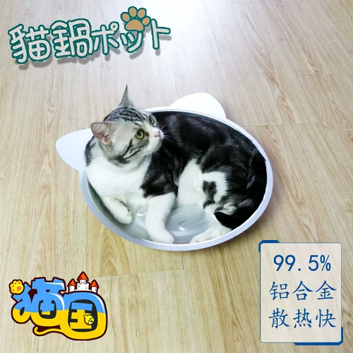 Cat Country · Meowle Cat Cat Summer ездит лето и алюминиевый алюминий делает алюминиевый охлаждающий кошка, чтобы остыть и остыть