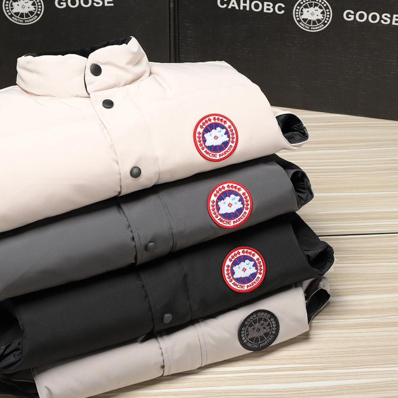 大鹅羽绒服马甲男士款外搭2025新款冬季无袖坎肩男士黑色夹克外套 - 图3