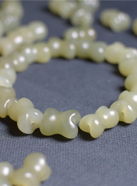 天然新疆和田玉碧玉烟烟紫玉玉坠