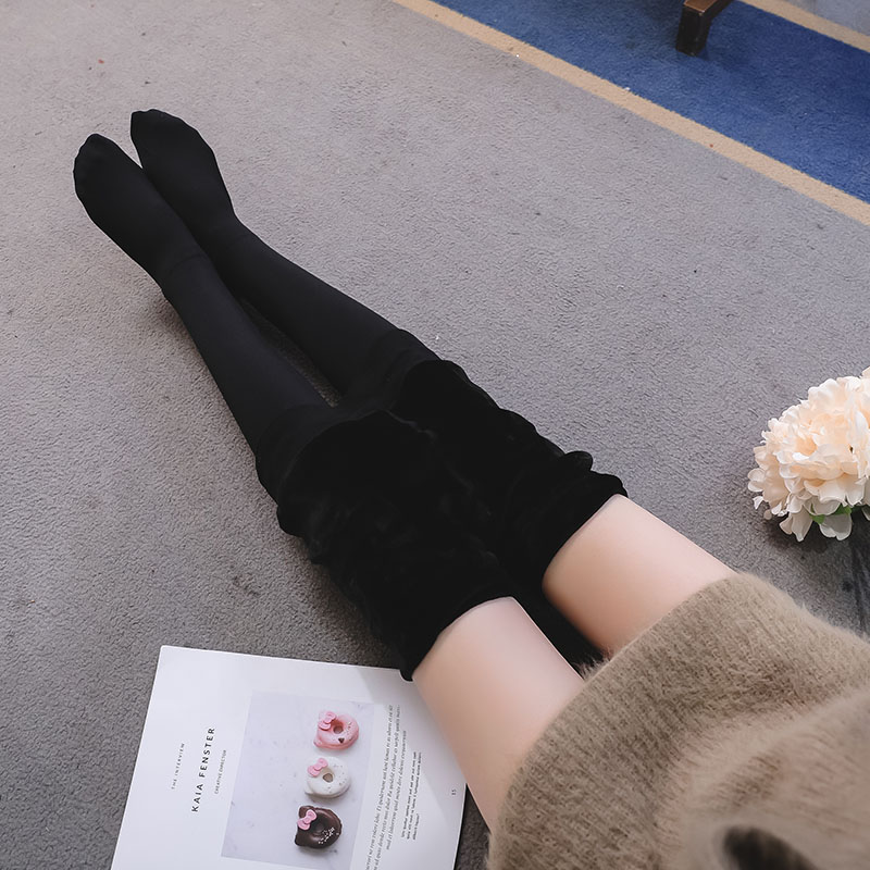 踩脚打底裤袜女冬天保暖光腿肤色神器压力瘦腿丝袜秋冬季加绒加厚