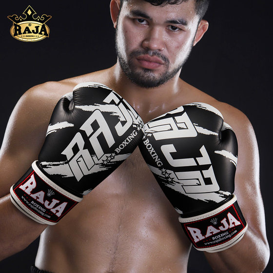 Thailand RAJA boxing gloves RBGV-V3 original imported cowhide gloves for adult Muay Thai Sanda fighting training
