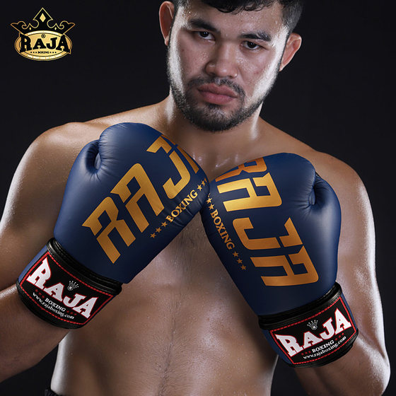 Thailand RAJA boxing gloves RBGV-V2 original imported cowhide gloves for adult Muay Thai Sanda fighting training