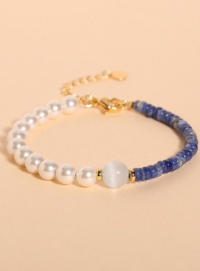 天然草莓晶贝珠手串送朋友礼物