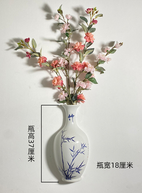 餐厅装饰品玄关墙挂件新中式花盆