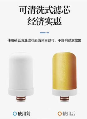 德克史帝夫不锈钢水龙头净水器家用直饮陶瓷滤芯余氯过滤器史蒂夫