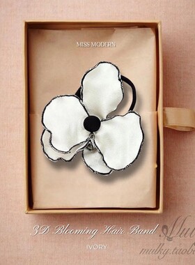 MissModern手工花朵发饰发圈