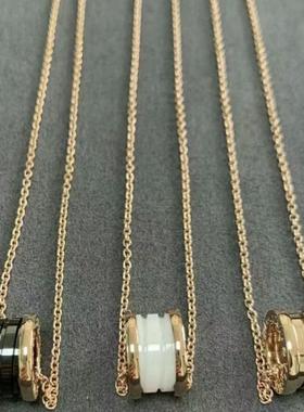 闲置未佩戴99新宝格丽玫瑰金弹簧项520礼物链顺丰发货