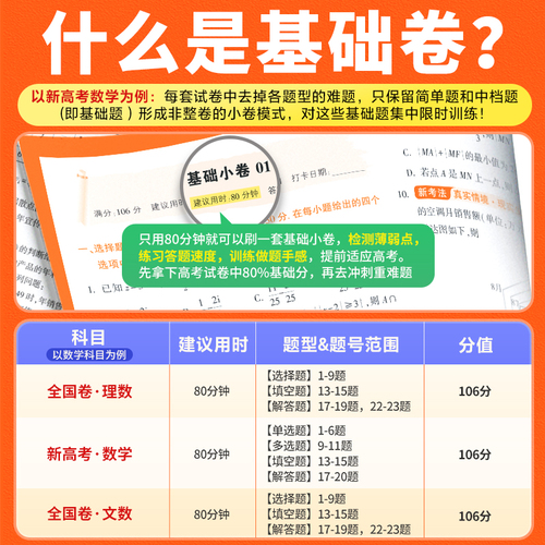 腾远高考2024高考基础卷模拟卷数学106分理综211分文综政治历史解题达人全国卷新高考物理化学生物地理语文基础试题腾远官方旗舰店