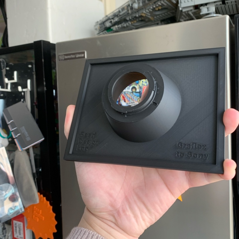 【格拉菲转接数码后背】Graflex 4x5 转接数码相机 转接板 3D打印 - 图1