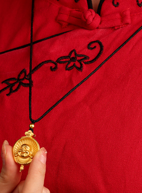 董易林吉祥物金佛福泽项链