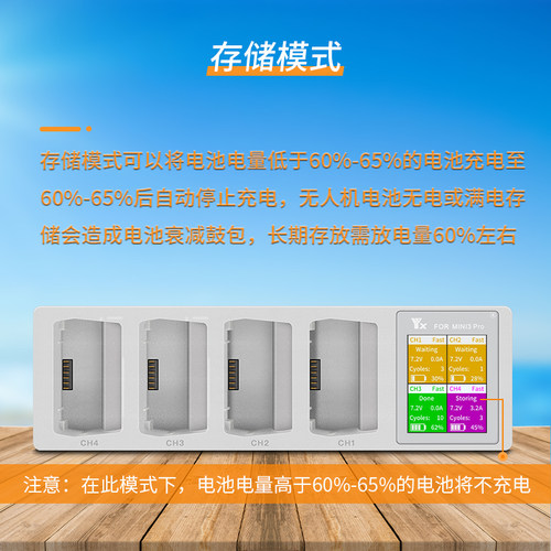 大疆mini 3pro/mini 4数显管家 充电器 USB充无人机配件for DJI - 图1