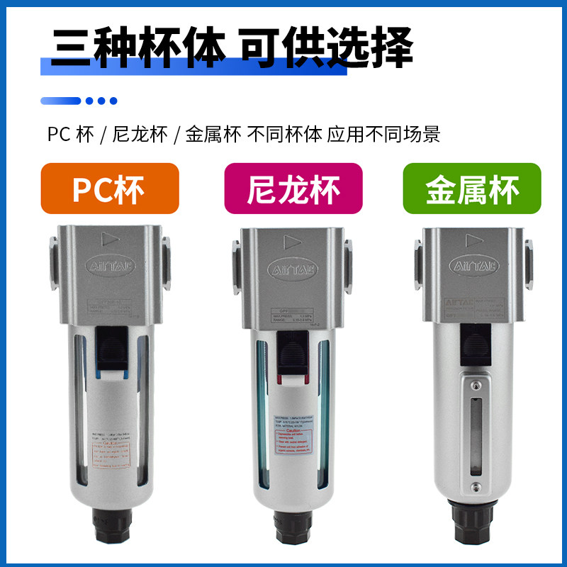 亚德客气动高精密过滤器GPF200-08/GPF300-10油雾分离器GPF400-15,淘宝优惠券,粉丝福利购,淘宝优惠卷