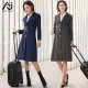 Stewardess work clothes woolen winter waist waist professional wear