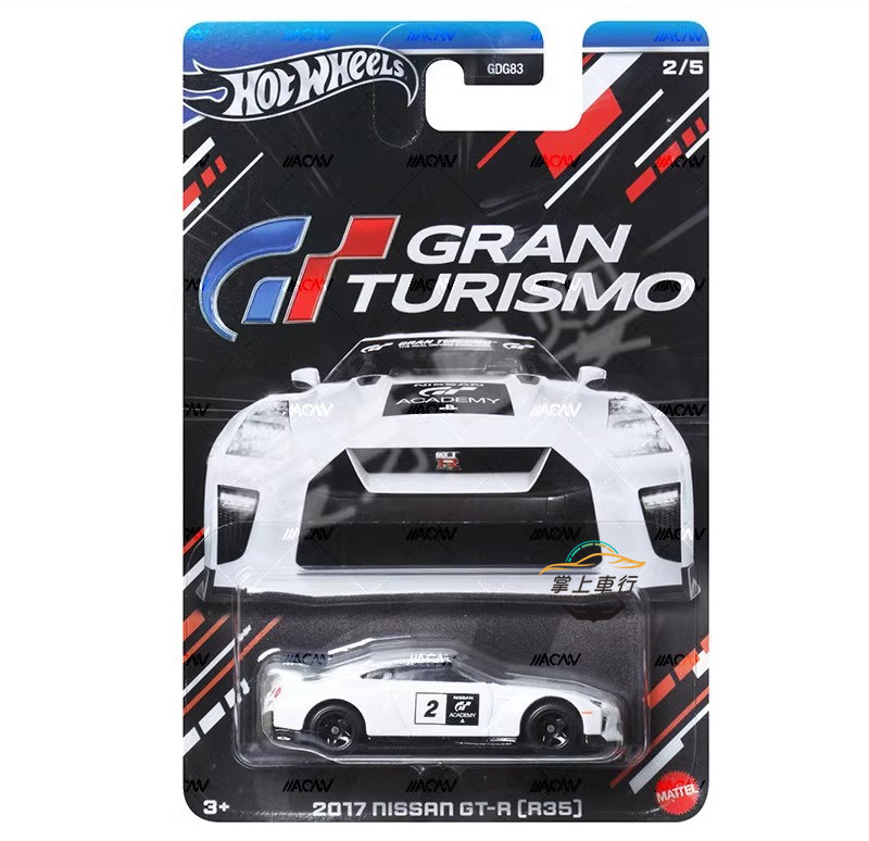 风火轮hotwheels2024银标GDG83合金汽车模型GT赛车套装尼桑GTR-图2