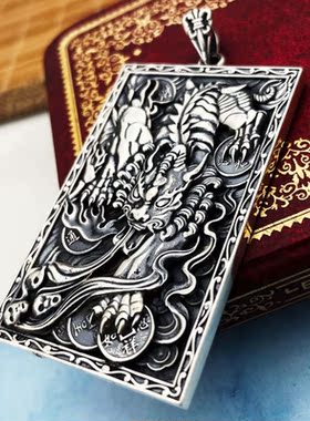 纯银貔貅吊坠中国风项链挂件佛像