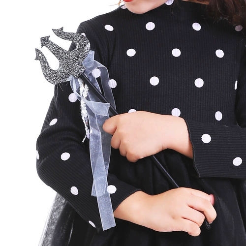 Черная лента с бантиком, волшебная палочка, аксессуар, xэллоуин