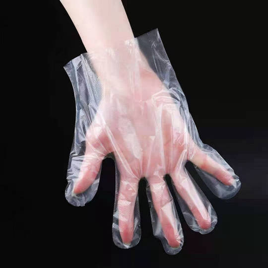100 thick plastic gloves for beauty and hair salons