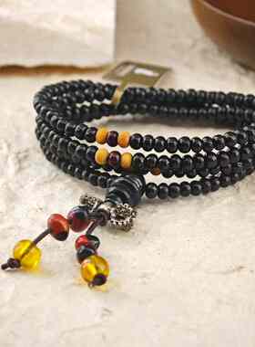 S925纯银天然檀木手链