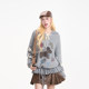 NERESUM cartoon puppy jacquard pullover sweater