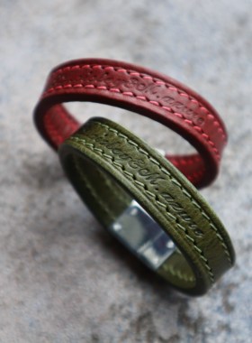 真皮手环定制情侣高级穿搭饰品