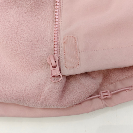 鸿星尔克女加绒连帽风衣2025年秋冬新款防风保暖舒适休闲运动外套