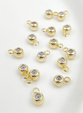 18k14k金定位珠调节珠手工diy