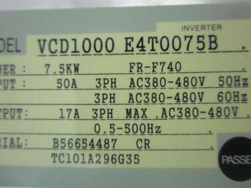安达变频器维修 VCD1000 E4T0075B 7.5KW-G 11KW-P 东莞维修中心 - 图2