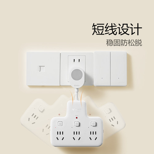 公牛拓展插座扩展多功能插排插板插线板床头排插家用夜间转换带灯 - 图3