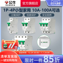 Bull Socket Flagship Store Breaker Air Switch Home electric brake 1P2P 3P 4P63A 100A empty open