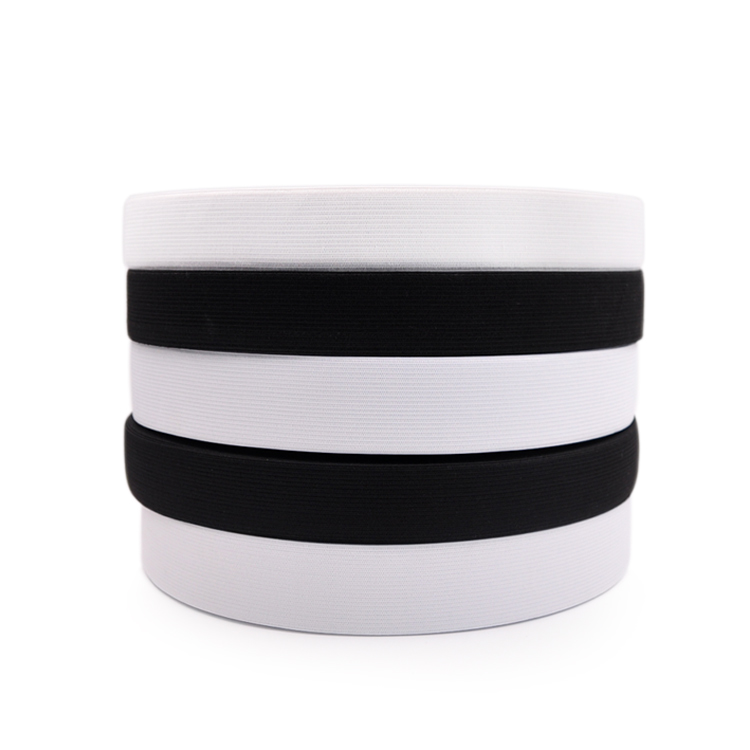 弹力橡皮筋猴皮筋中厚裤腰松紧带贴身柔软款扁宽黑白1.5-7cm包邮 - 图3