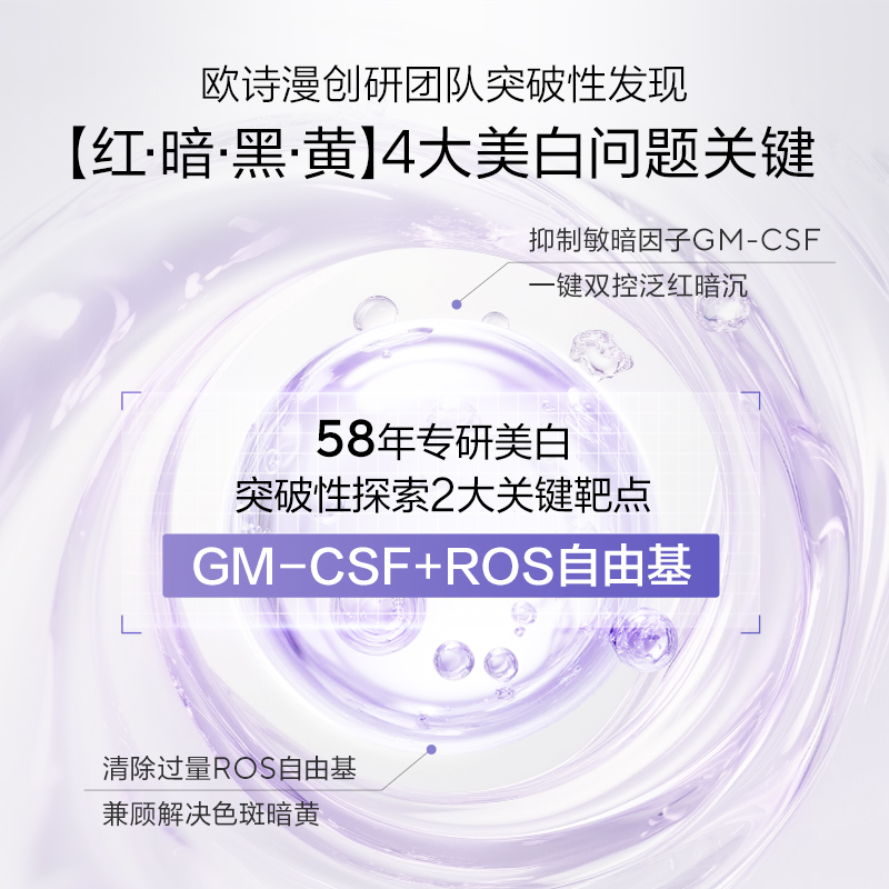 【刘轩丞同款】欧诗漫安心大白罐美白修护舒缓泛红敏感肌换季修护