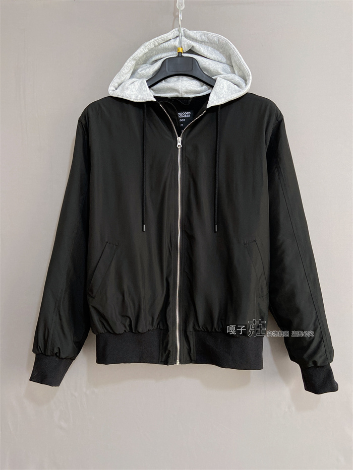 欧单GJ男女同款大码女装连帽卫衣夹克衫unisex hooded jacket