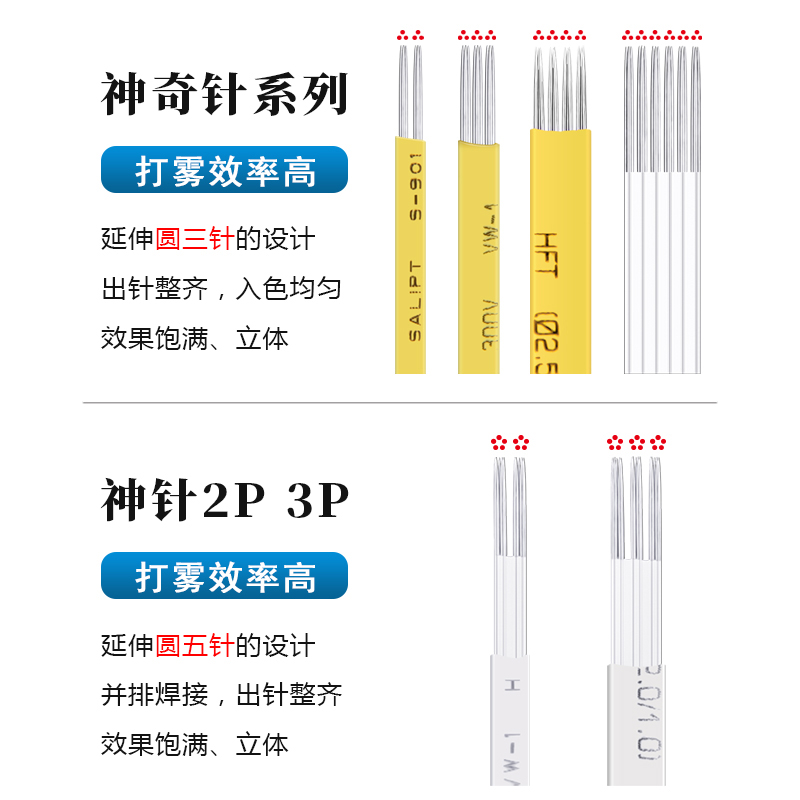 韩式半永久雾眉针神奇四侠打雾针 海藻眉针片烟霏眉专用针零结痂 - 图0