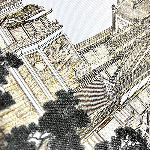 3D立体画面打印浮雕肌理画定制打印油画UV喷绘肌理油画画芯装饰画 - 图3