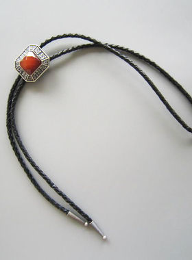 送男友红玛瑙宝石领绳美国手工