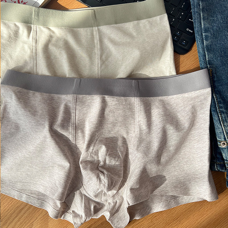 3条 无痕彩纱 彩棉纯棉男士内裤7A抑菌全棉裆 舒适透气商务男士,淘宝优惠券,粉丝福利购,淘宝优惠卷