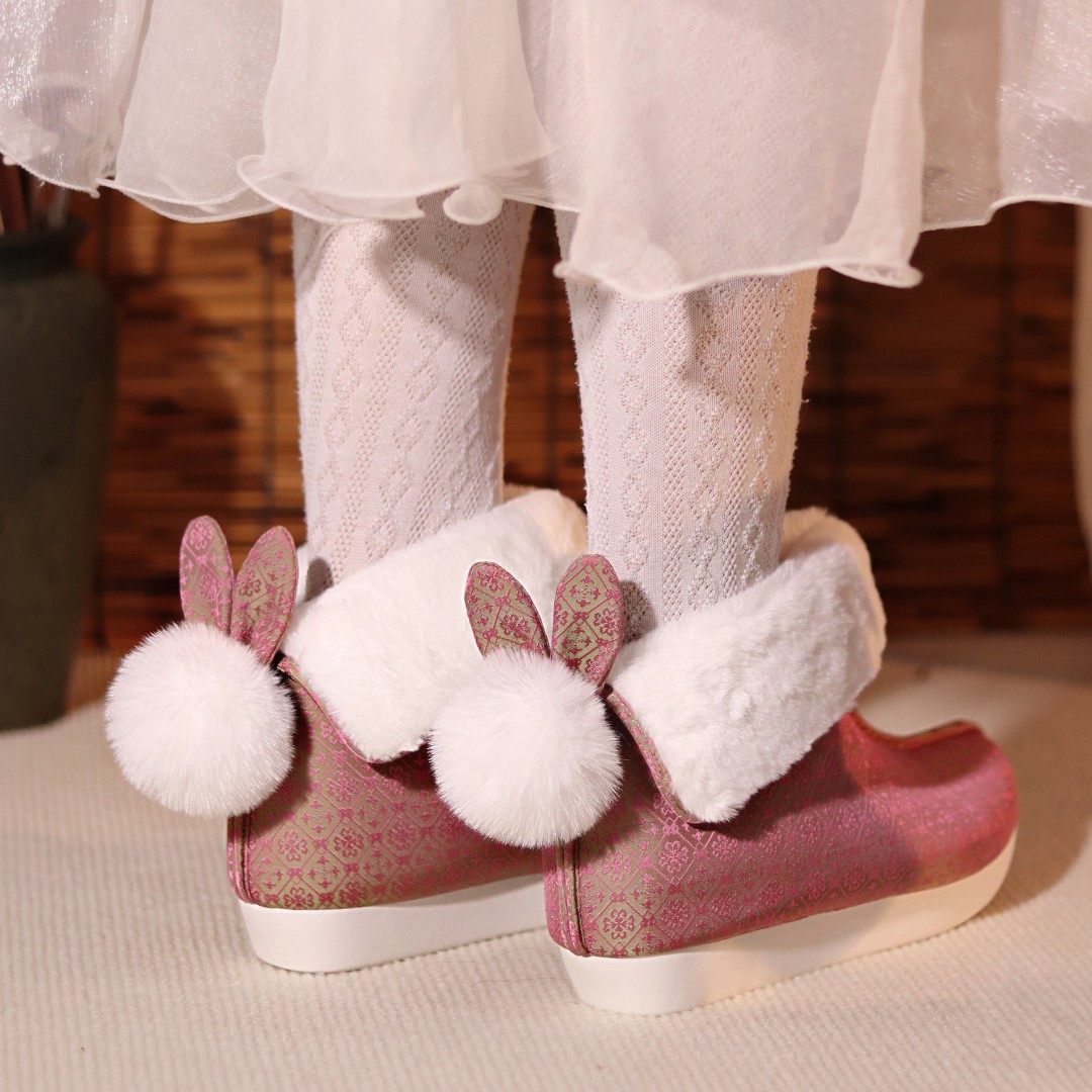 江南朱记汉服靴子棉靴【马到成功】布靴古风布鞋兔兔汉服鞋,淘宝优惠券,粉丝福利购,淘宝优惠卷
