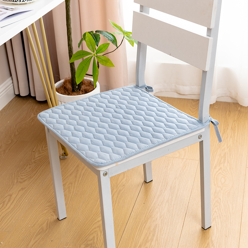 四季通用棉布方形坐垫纯色加厚餐椅座垫办公室椅子垫学生屁垫防滑