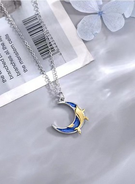 芸梦蝶鲸925银情侣项链