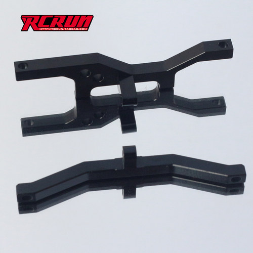 RCRUN 1:10模型车 攀爬车 M6系列改SCX10桥上舵机座 四代天桥座 - 图0