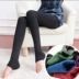 Mùa thu mới cộng với quần legging nhung dày Phụ nữ mùa đông mặc eo cao size lớn là đôi chân mỏng ấm một chiếc quần - Khởi động cắt Khởi động cắt