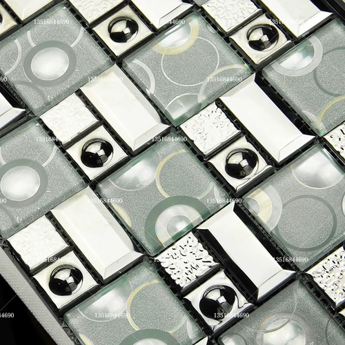 Высоко -элитное хрустальное стеклянное мозаичное зеркальное зеркало из нержавеющей стали