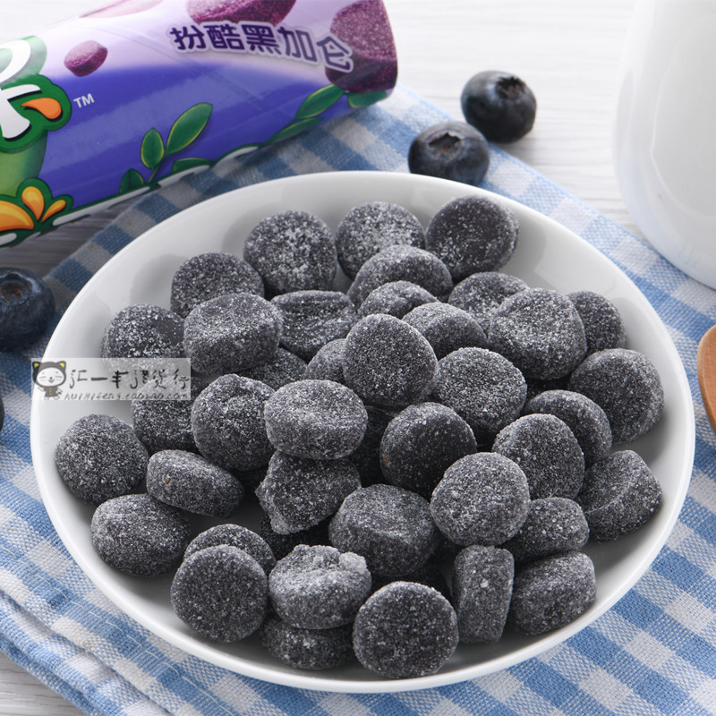 雀巢Nestle趣满果黑加仑软糖水果味混合软糖果汁橡皮糖儿童零食 - 图0